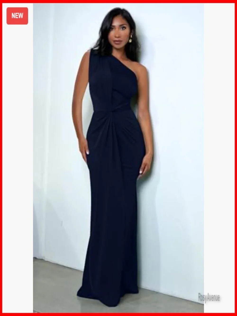 Sleeveless One Shoulder Bodycon Maxi Dress, Polyester Spandex, Cocktail Evening